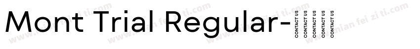 Mont Trial Regular字体转换